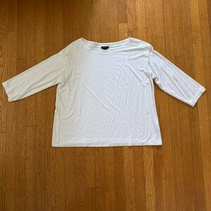 J. Jill Wearever Collection 3/4 Sleeve Boatneck Top